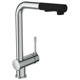 ايديال ستاندرد سيرالوك خلاط مطبخ يثبت علي سطح افقي بقنطرةعالية بس˴عة وخرطوم٢نظام