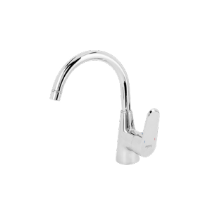 Valu Verona Tall Basin Mixer, Square Spout